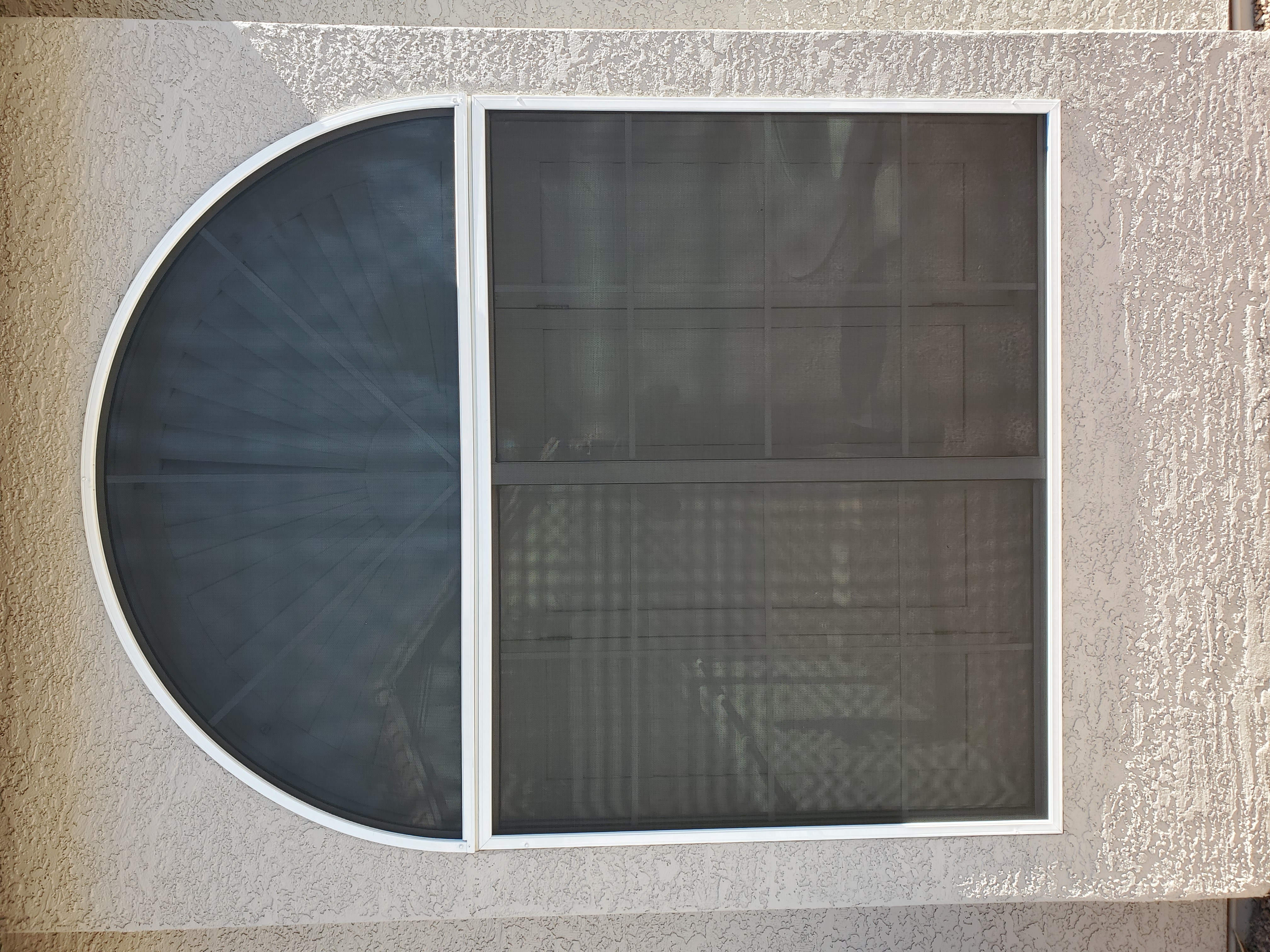 Sunscreen installation - outdoor area